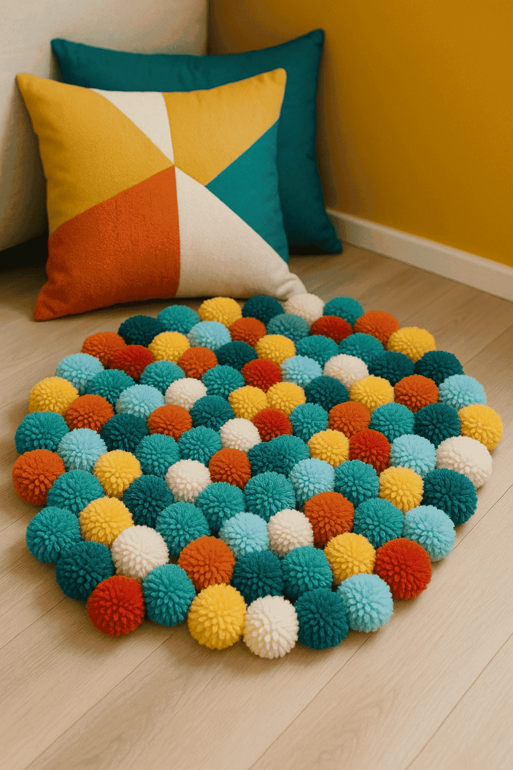 Como Fazer um Tapete de Pompons: Tutorial Completo para Iniciantes